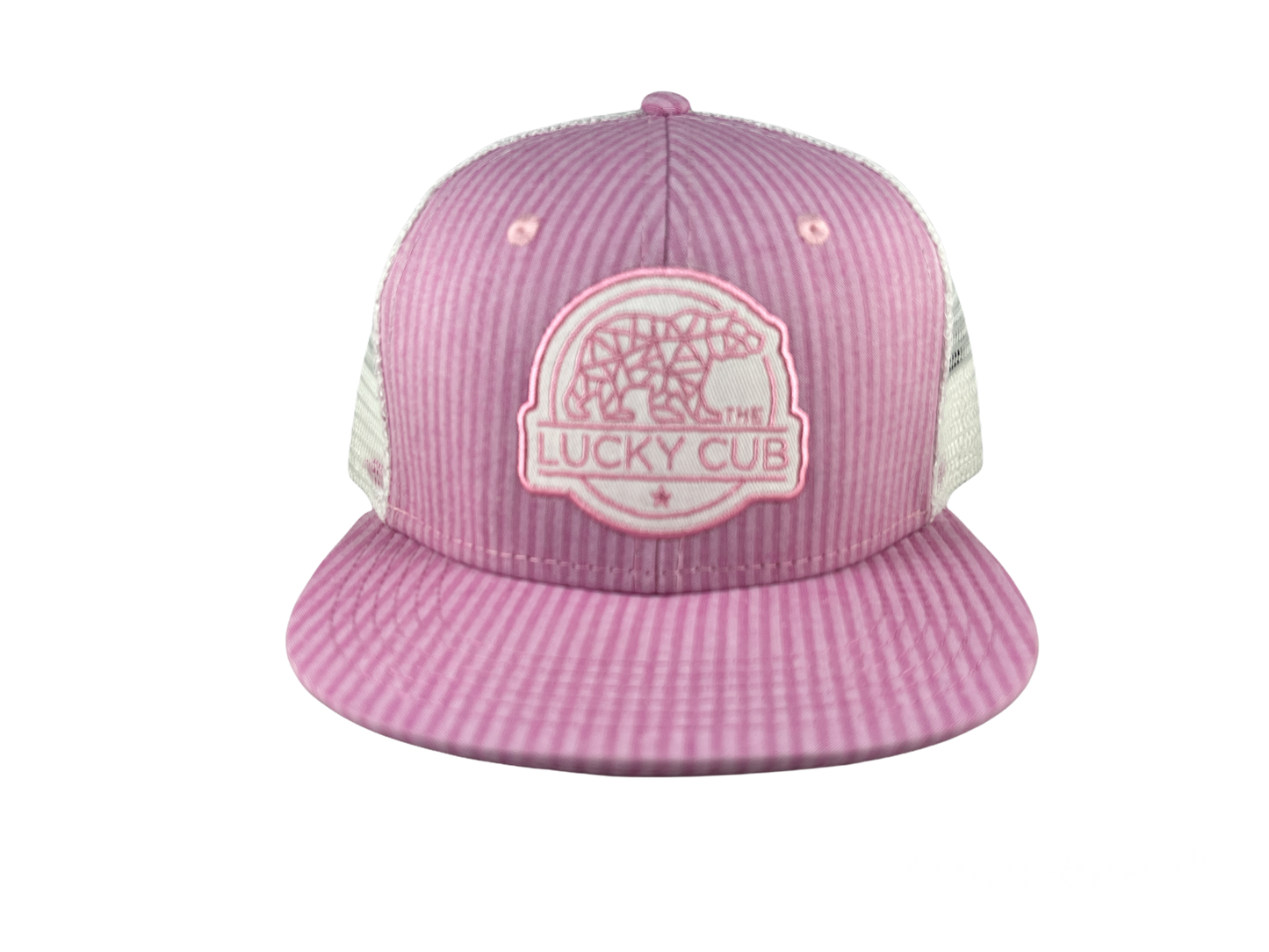 Seersucker Pink Snapback Hat