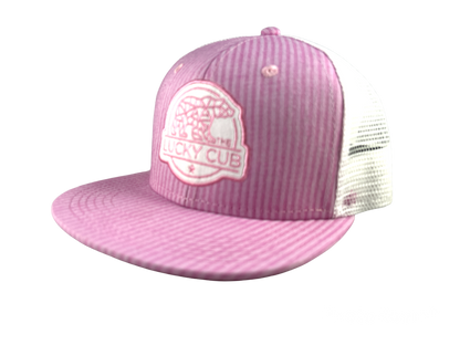 Seersucker Pink Snapback Hat